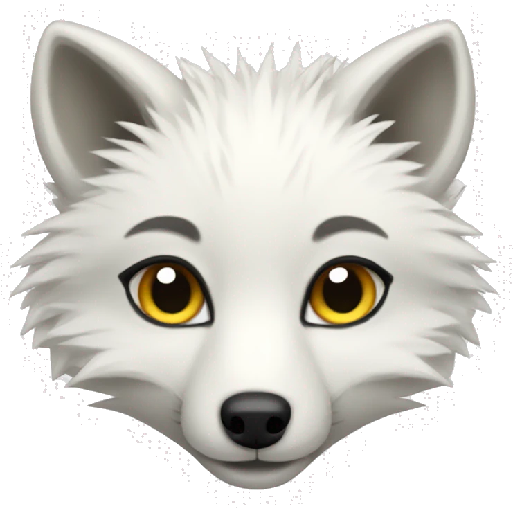 Arctic fox emoji