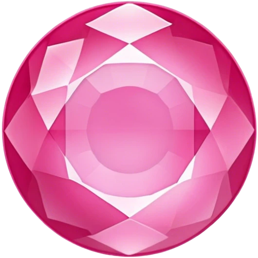 pink round gem emoji