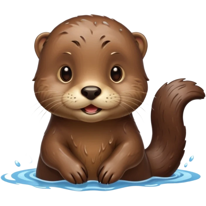 otter with emoji