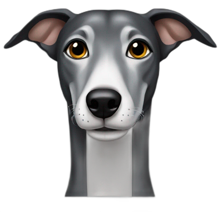 black-greyhound-face emoji