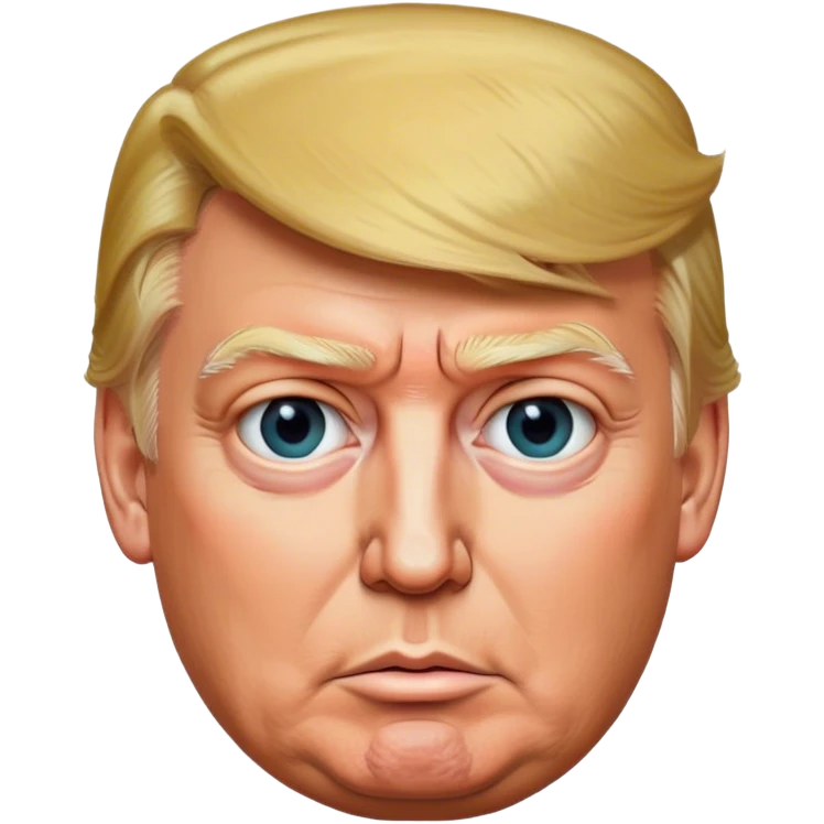 The photorealistic Trump emoji