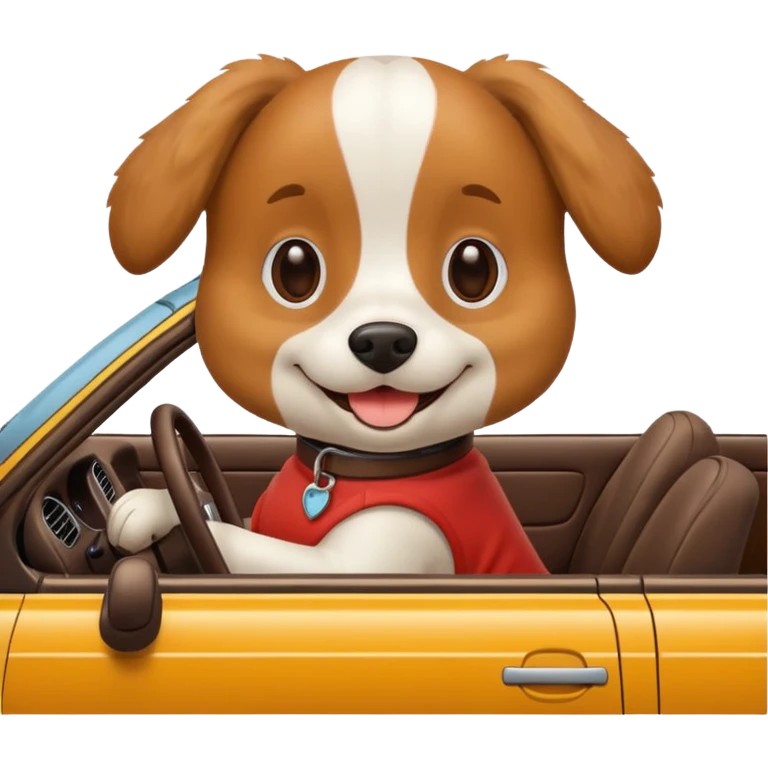 Dog car emoji
