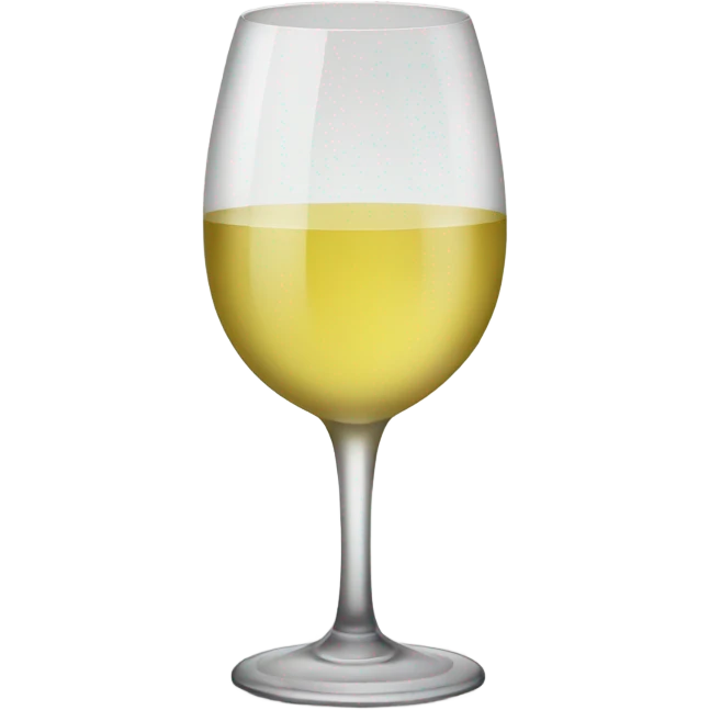 White wine in a fancy glass emoji