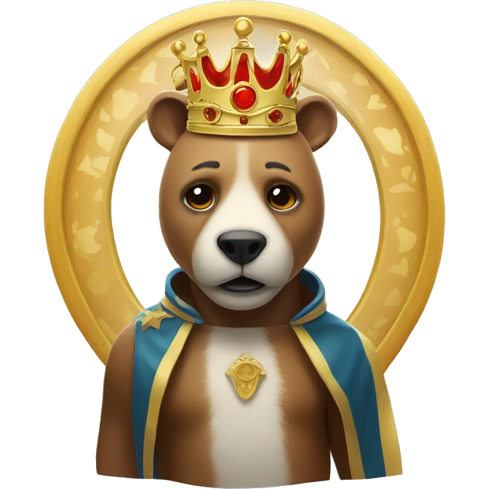 Osito con corona emoji