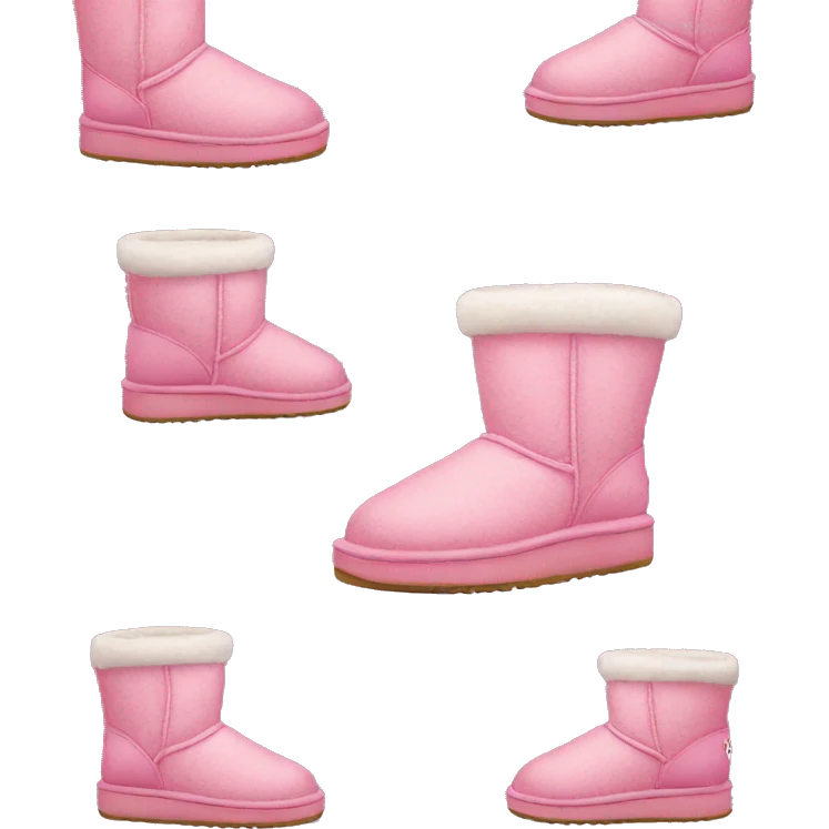 Pink uggs  emoji
