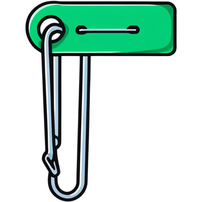 safety pin with closed clasp emoji
