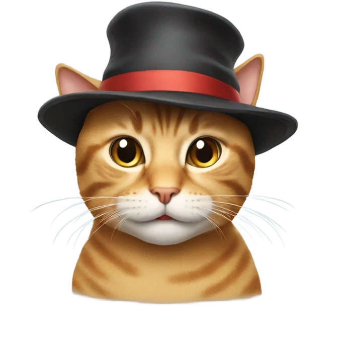 Cat in a hat emoji