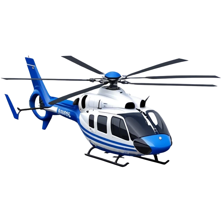 Eurocopter EC135 - Airbus Helicopters (Model Year: 2020) (Iconic colour: Blue and white) emoji