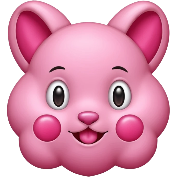 Labubu rose qui fait caca emoji