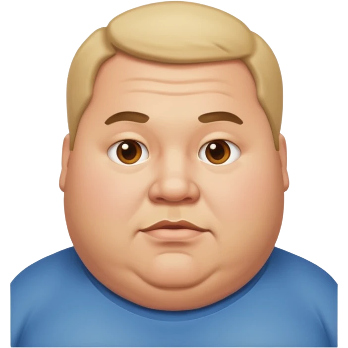 Fat guy emoji