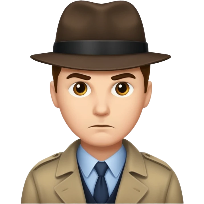 Shit detective emoji