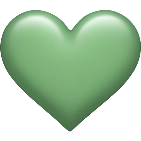 sage green heart emoji