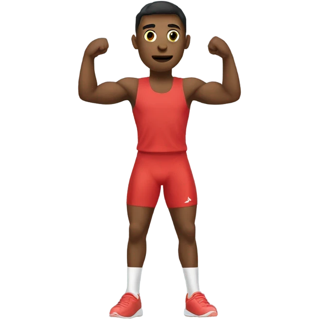 Atleta haciendo una voltereta  emoji