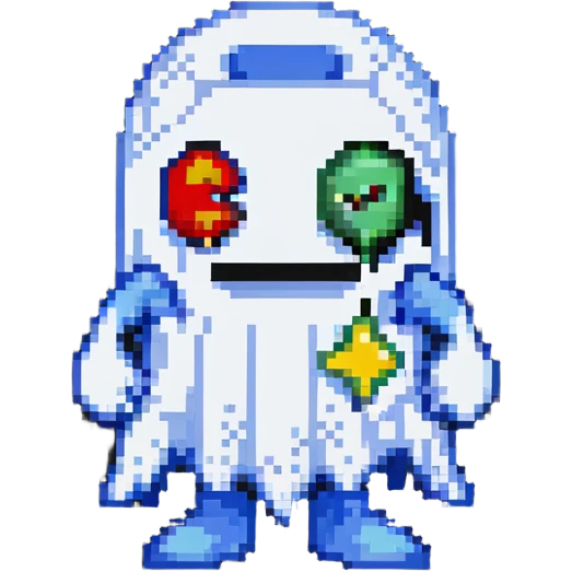 Pac-Man ghost character emoji