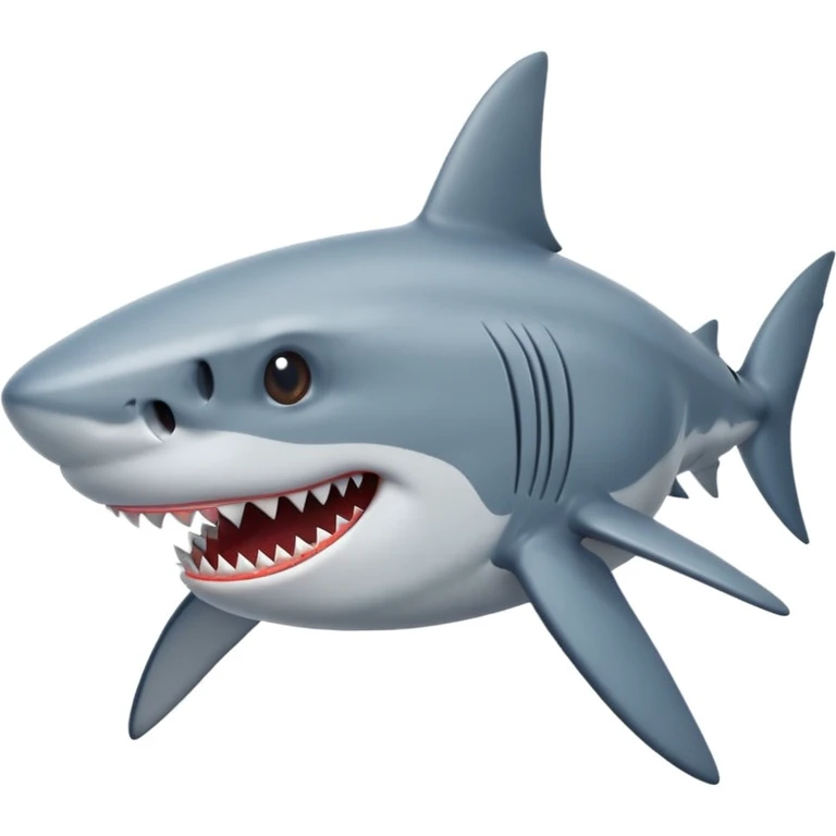 Front facing shark emoji