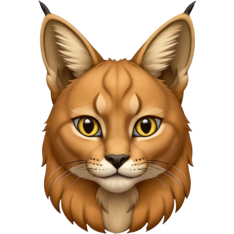 un Lynx Caracal Réaliste assis emoji