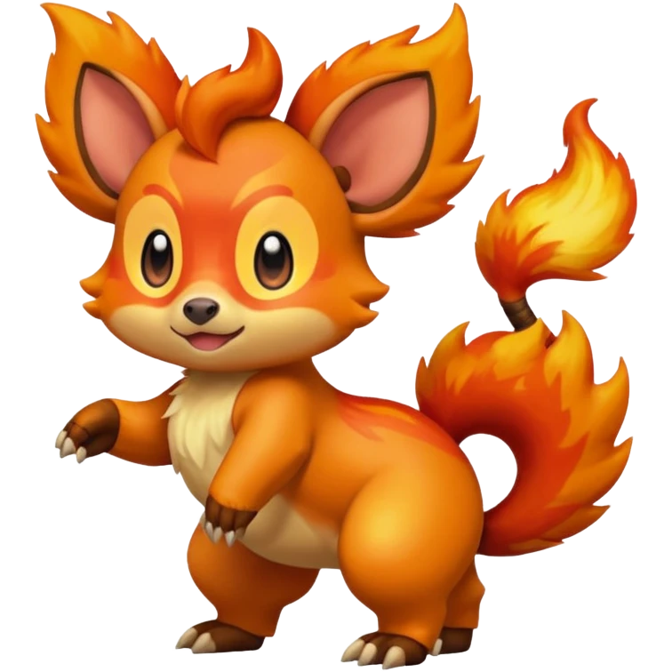 Chimchar-Tepig-fusion (full body) emoji