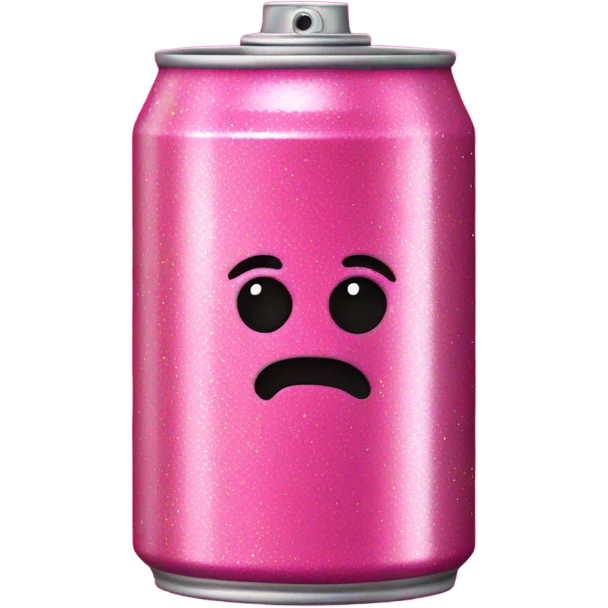 Pink spray paint with glitter  emoji