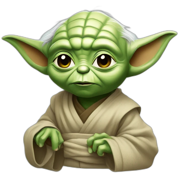 Yoda qui fait un doigt emoji