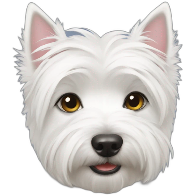 Westie love emoji