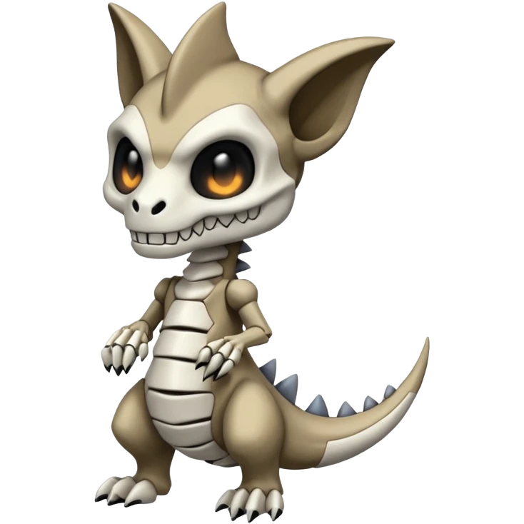 Skeletal Cute Marowak-Duskull-Darkdramon-fusion emoji