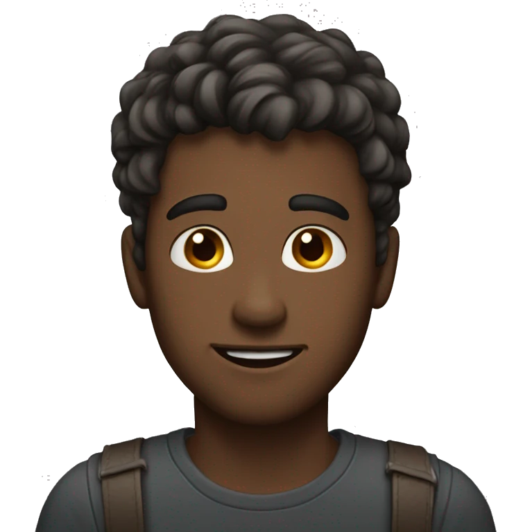 Man age 21 side hair fair skin emoji