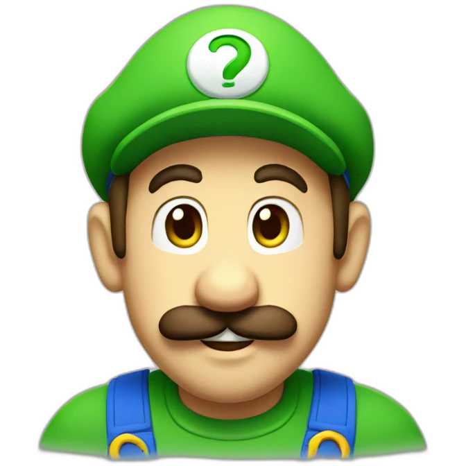 Luigi face emoji