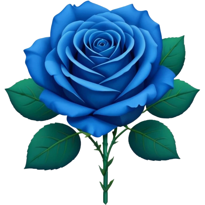 Blue rose bouquet emoji