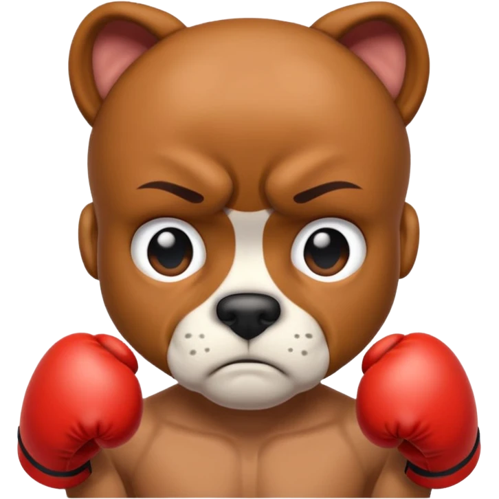 Boxer, calm emoji