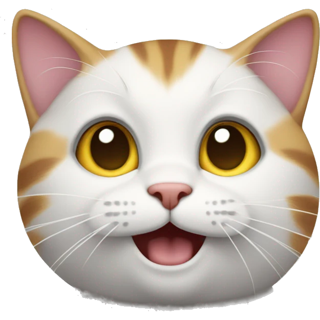 Cat saying hi emoji