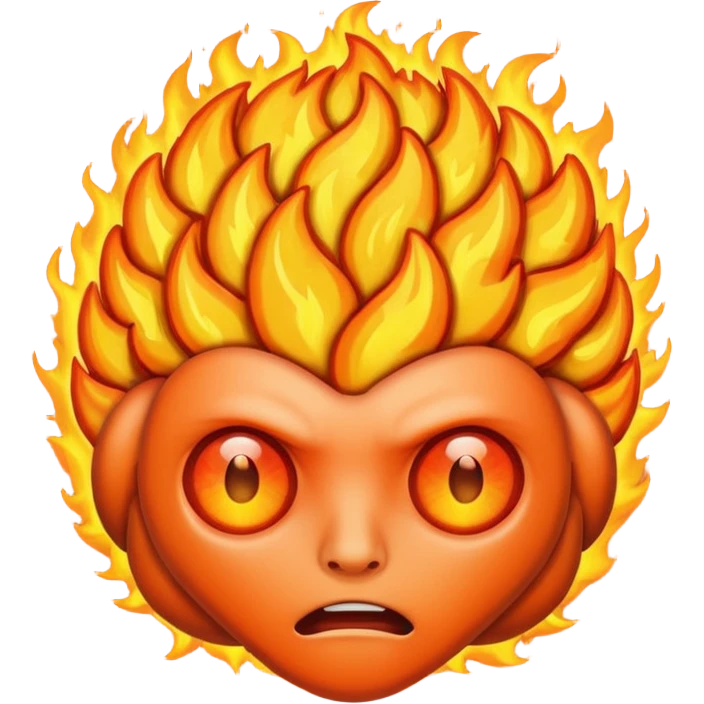 Brain on fire emoji