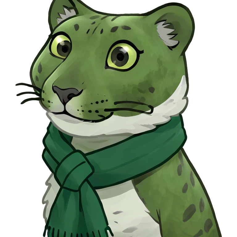 snow leopard full body emoji