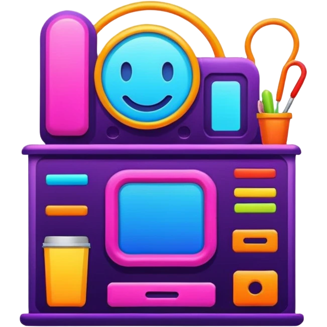 Alternative vibrant scenecore 2000s style emoji