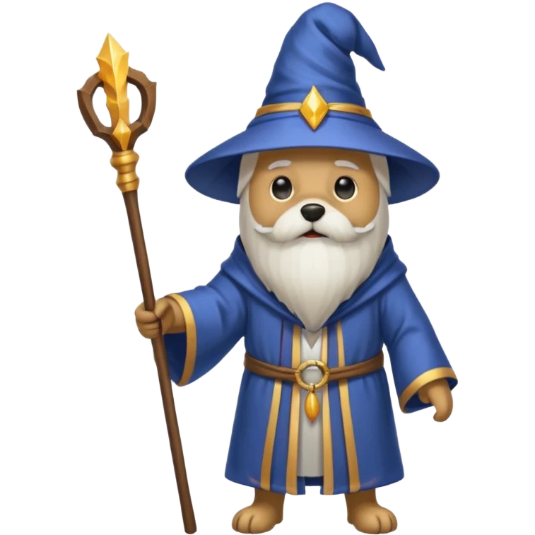 Dog wizard emoji