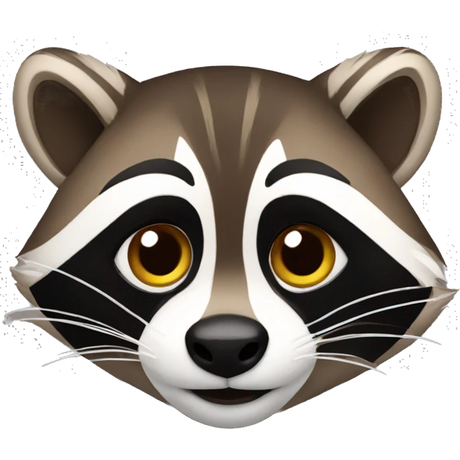 A brown racoon emoji
