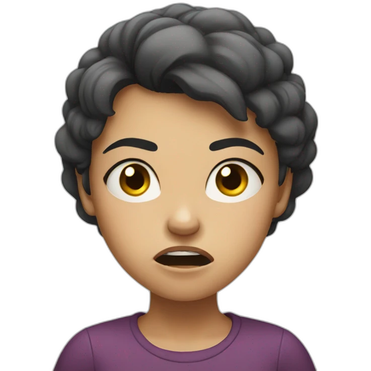Angry girl emoji