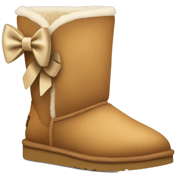 ugg with a bow in the back of them emoji