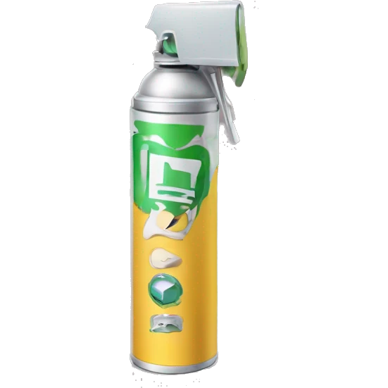 aerosol con un logo de labios  emoji