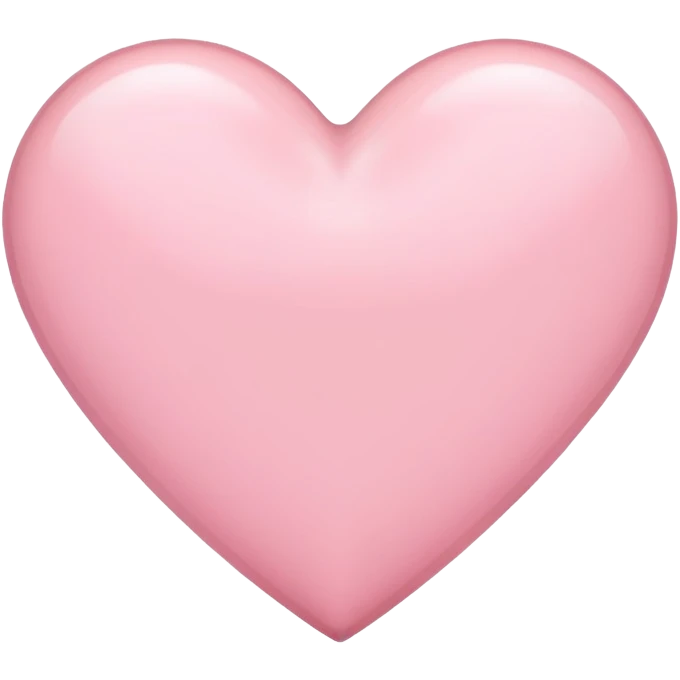 Light pink heart emoji