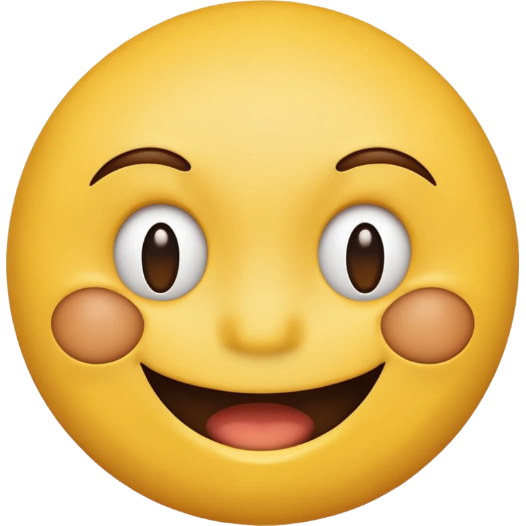 A smiley with half yellow and half brown face smiling emoji