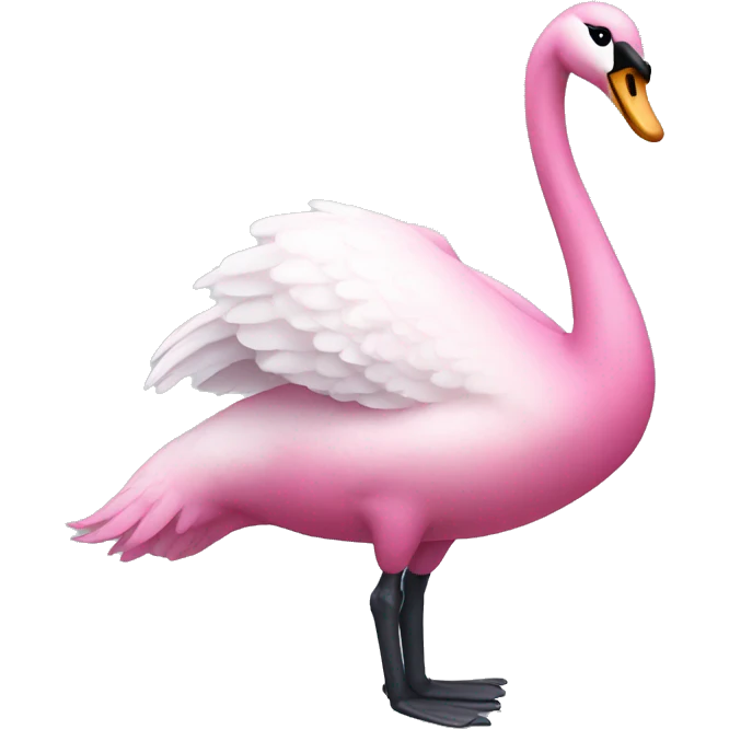 pink swan emoji