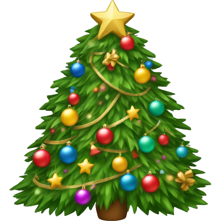 decorated christmas tree emoji