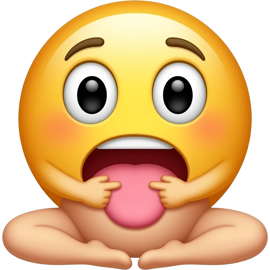 This same emojis.com, naked with big boobs, sitting with legs pregnant com spread apart wide open, and touching her hairy vagina and having an orgasm logo emoji