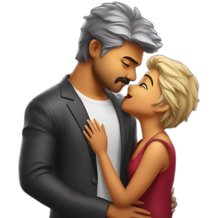 vijay kissing ajith emoji