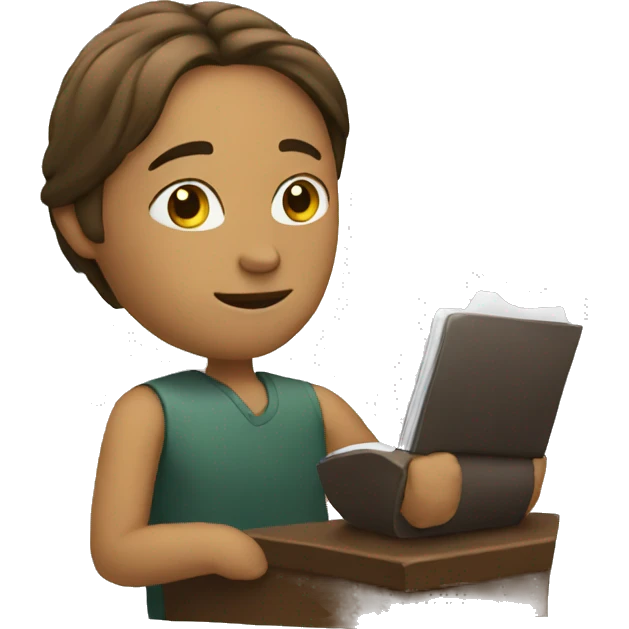 an adult taking note emoji