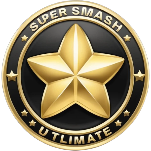 give me the logo of super smash bros ultimate emoji