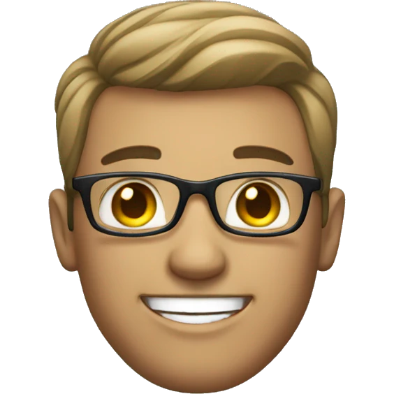 smiling male in stylish attire emoji