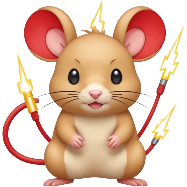 Plusle-Minun-Gerbil-Pokémon-fusion, full body emoji