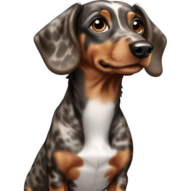 brown merle dachshund emoji