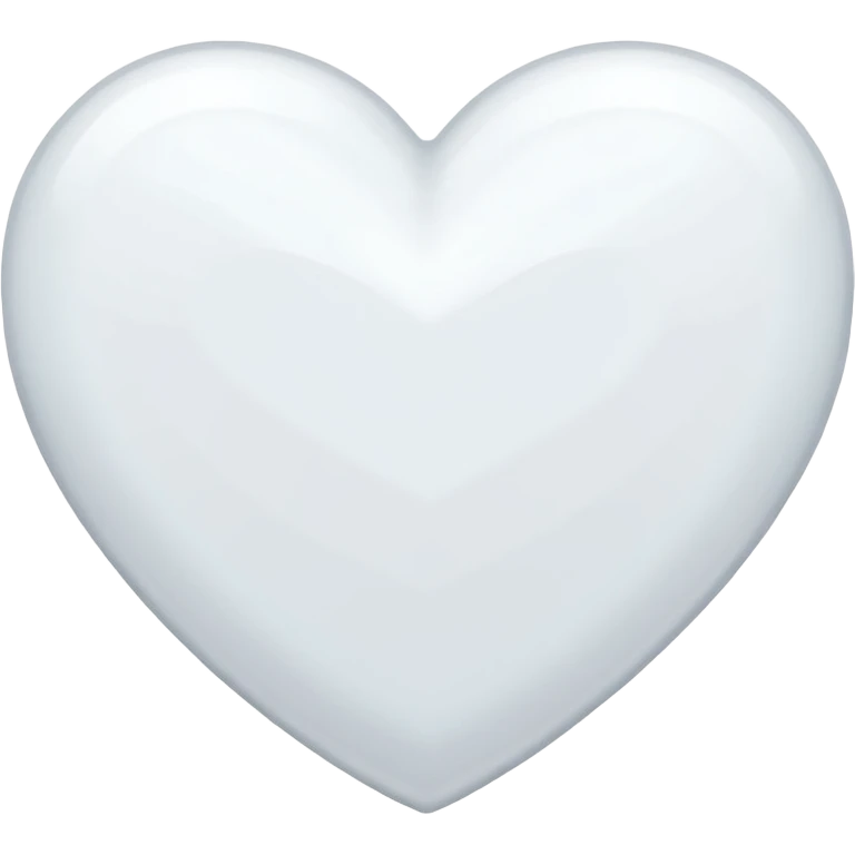 Genera emojis que tengan color blanco en forma de corazón  emoji